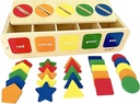 Dailyfunn Montessori Toys Color&Shape Sorting Learning Matching Box for Baby Toddlers