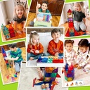 Magnetic Tiles Kids Toys STEM Magnet Toy for Toddler Magnetic Blocks Building Preschool Learning Sensory Montessori Toys 